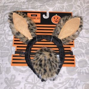 Halloween Costume Leopard/Cheetah Headband & Tail Costume Set